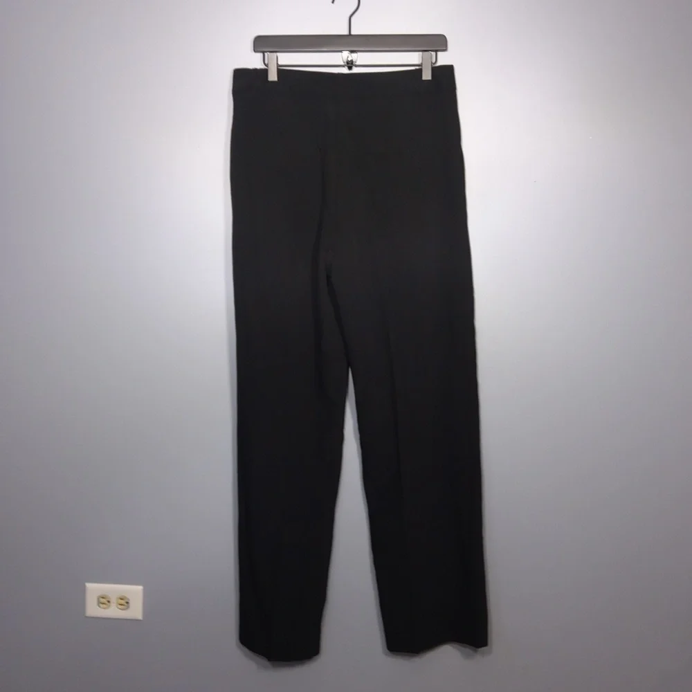 Shinestar Woven Pleated Boyfriend Black Trouser Pants